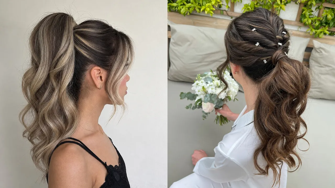 18 Christmas Ponytail Ideas for Holiday Parties