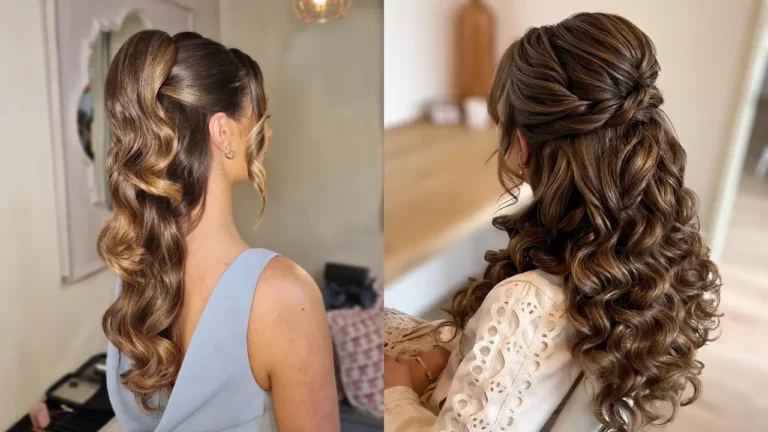 19 Christmas Half Up Half Down Hairstyles for Holiday Parties