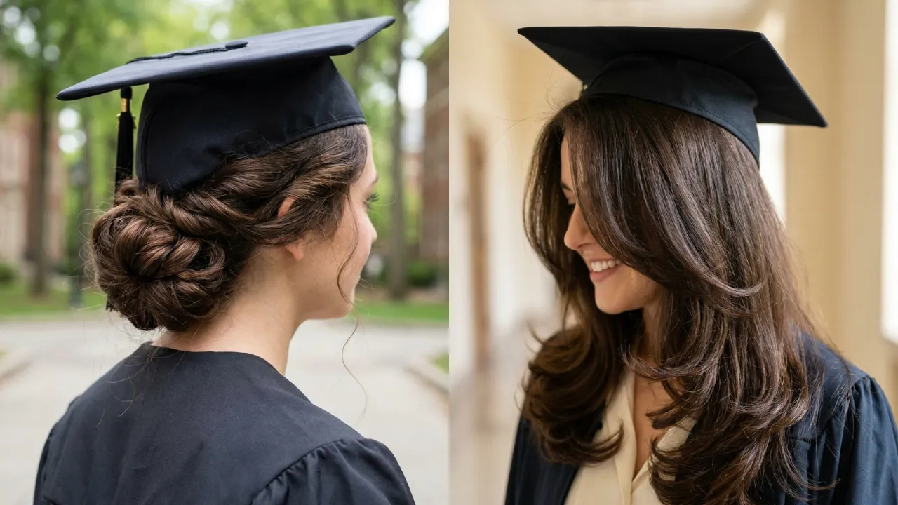 21 Graduation Hairstyles with Cap for Perfect Pics