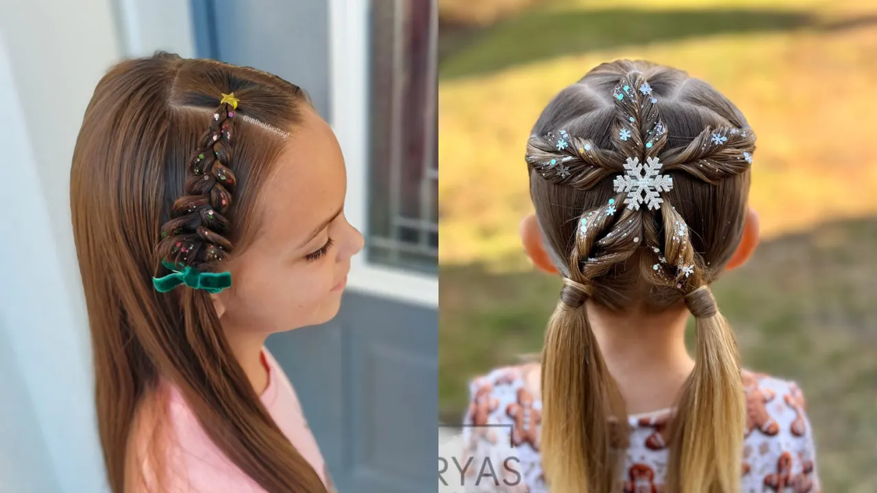 23 Christmas Hairstyles for Kids for Holiday Fun