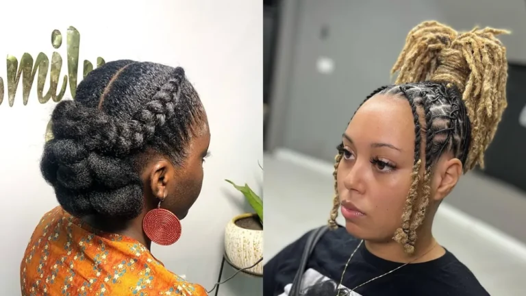 23 Braided Updo Natural Hair Styles That Pop