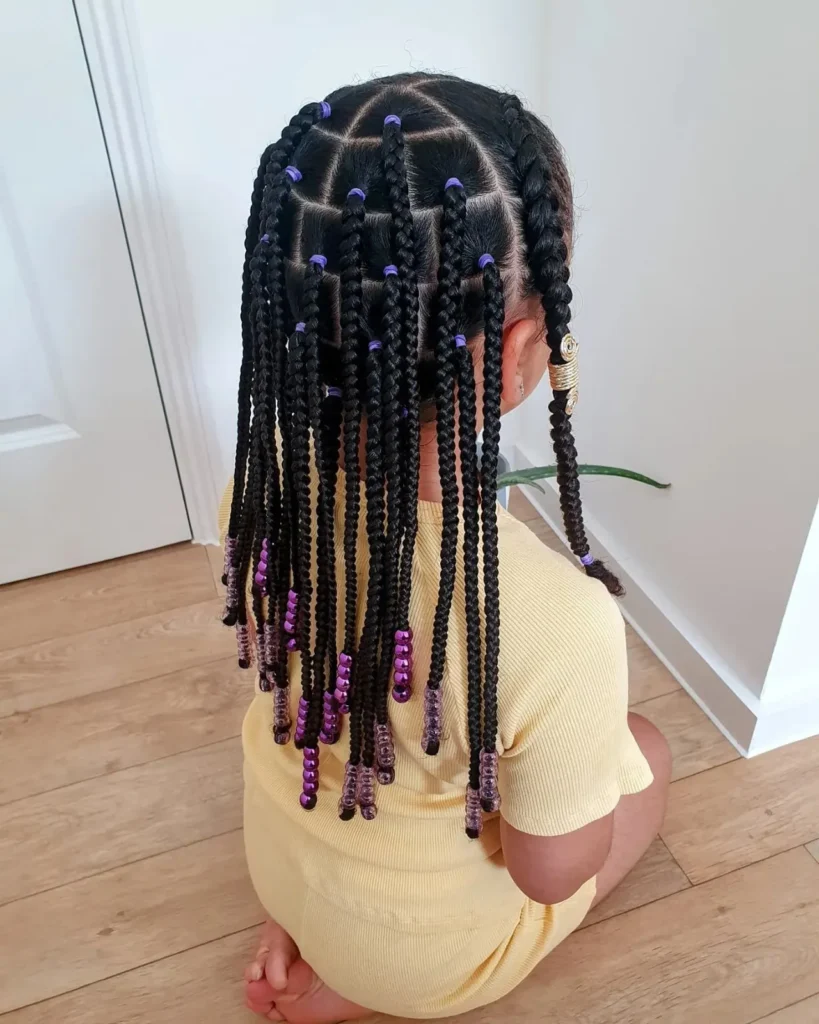 4C Beaded Box Braids