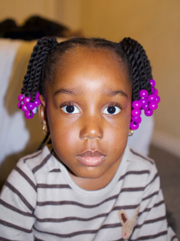 4C Beaded Twist Pigtails
