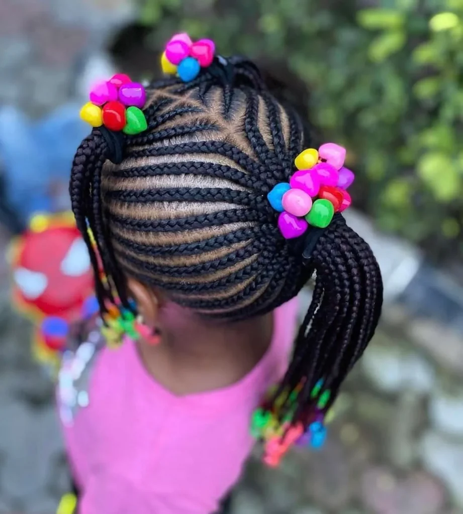 4C Color Bead Pigtails