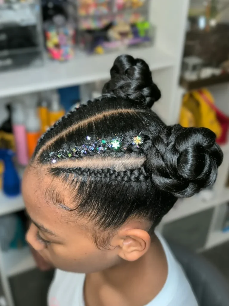4C Sleek Braided Buns