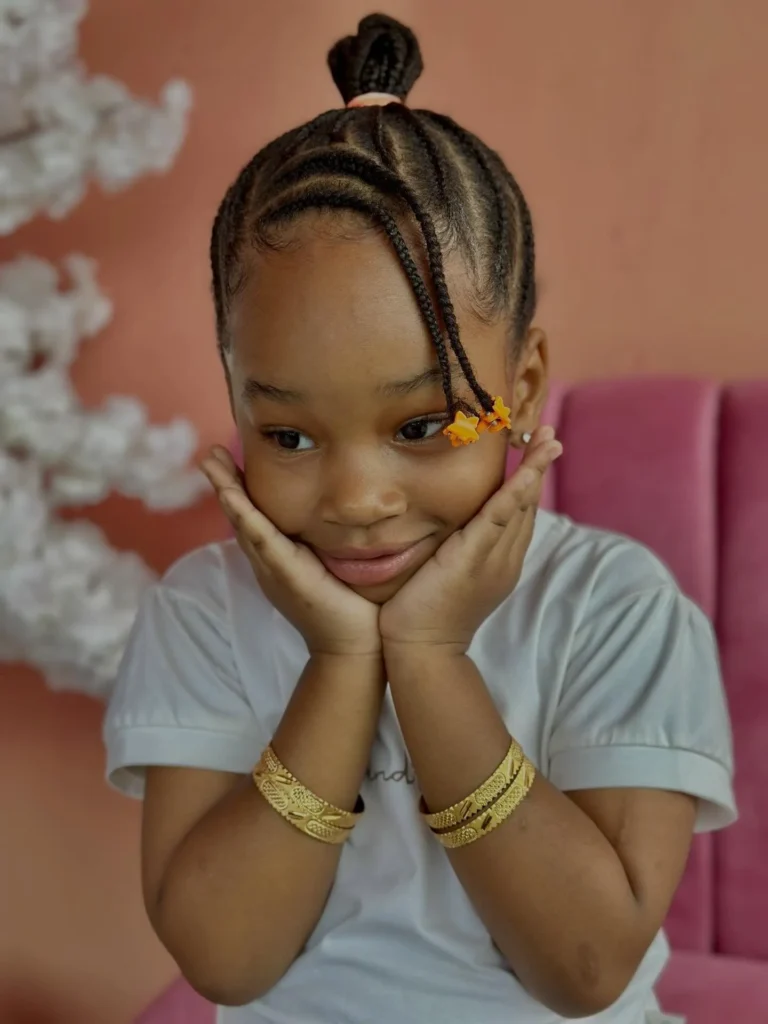 4C Top Knot Braids