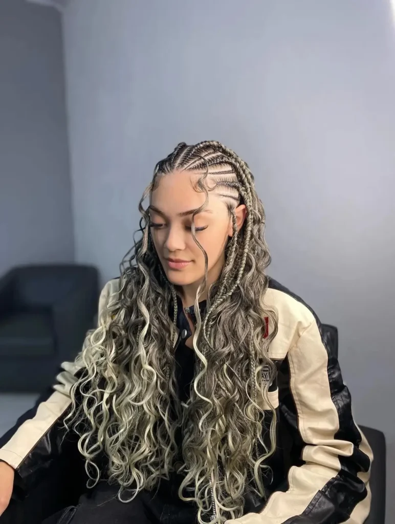 Ash Blonde Fulani Braids