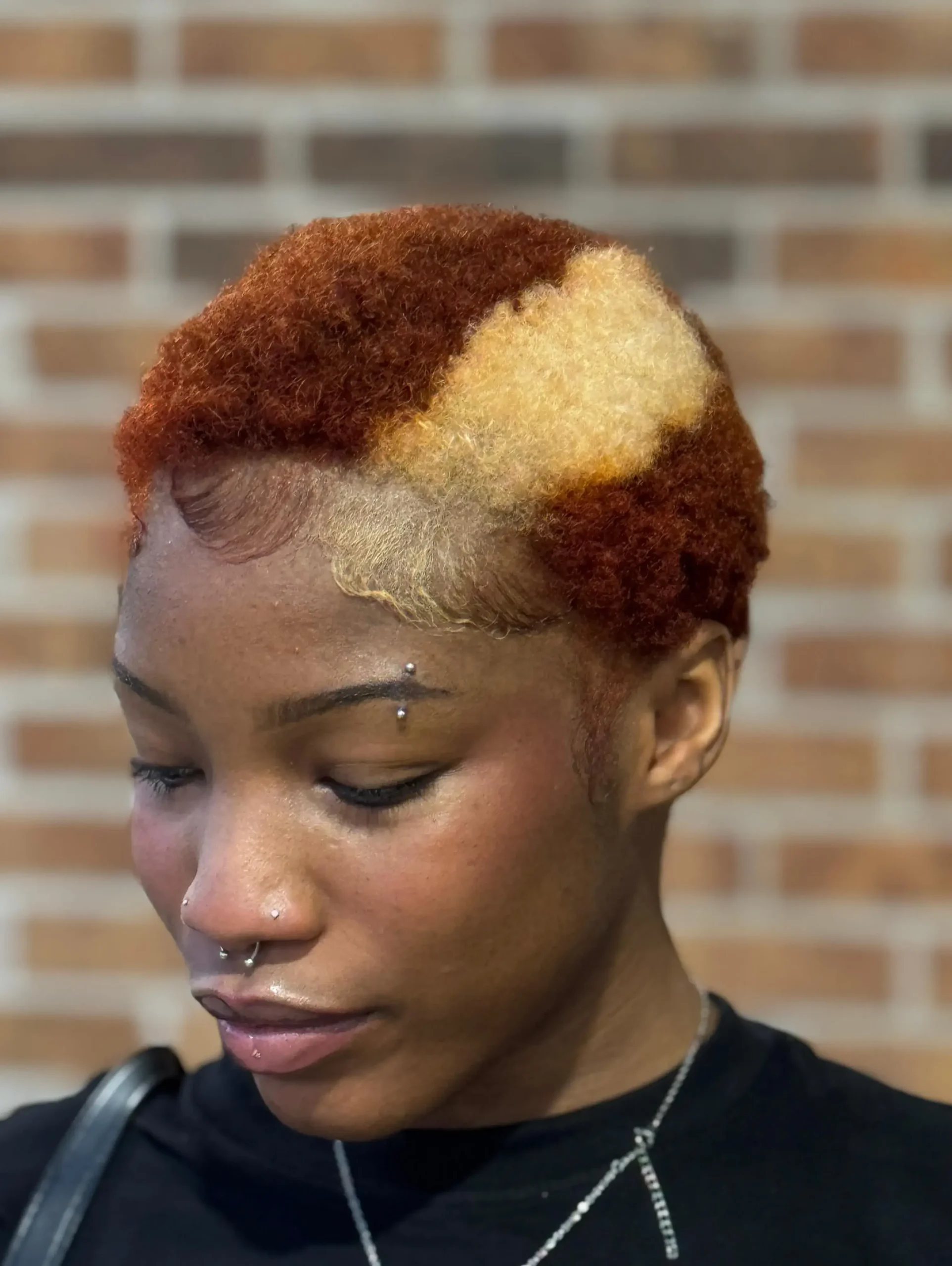 Auburn Blonde Split Pixie