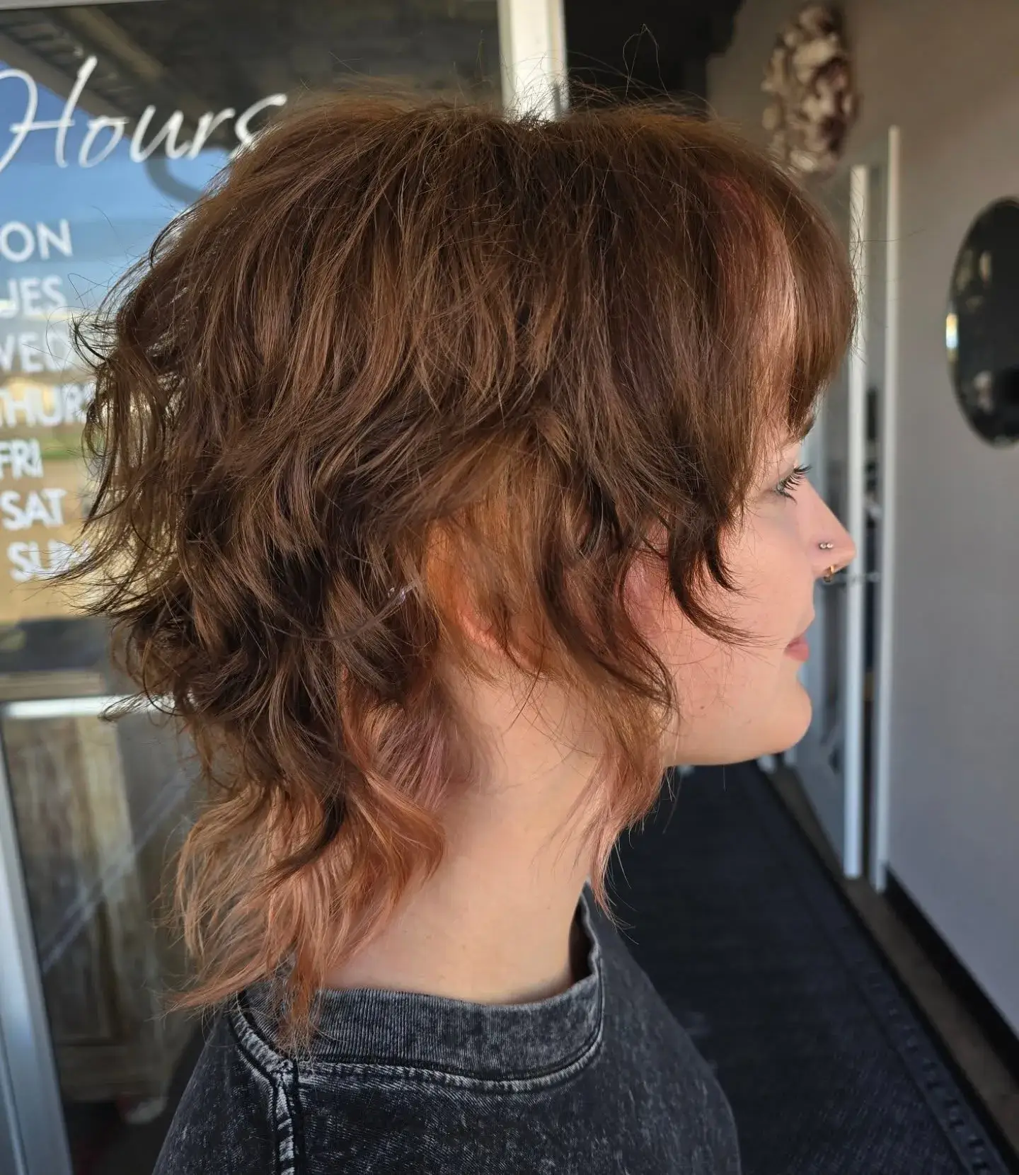 Auburn Mullet Wolf Cut
