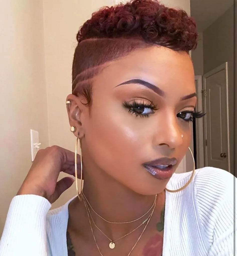 Auburn Shaved Side TWA