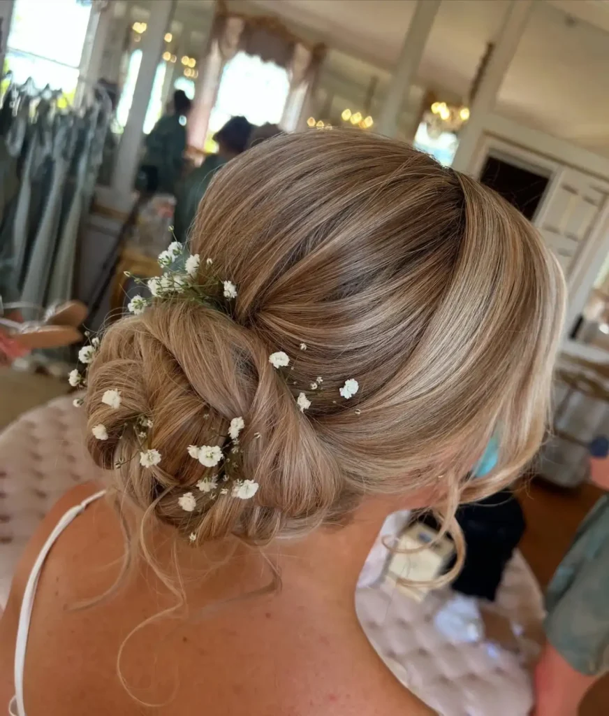 Baby’s Breath Twisted Updo