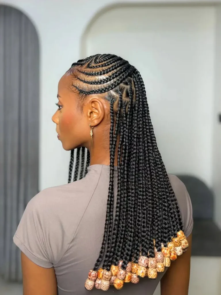 Beaded Feed-In Braids