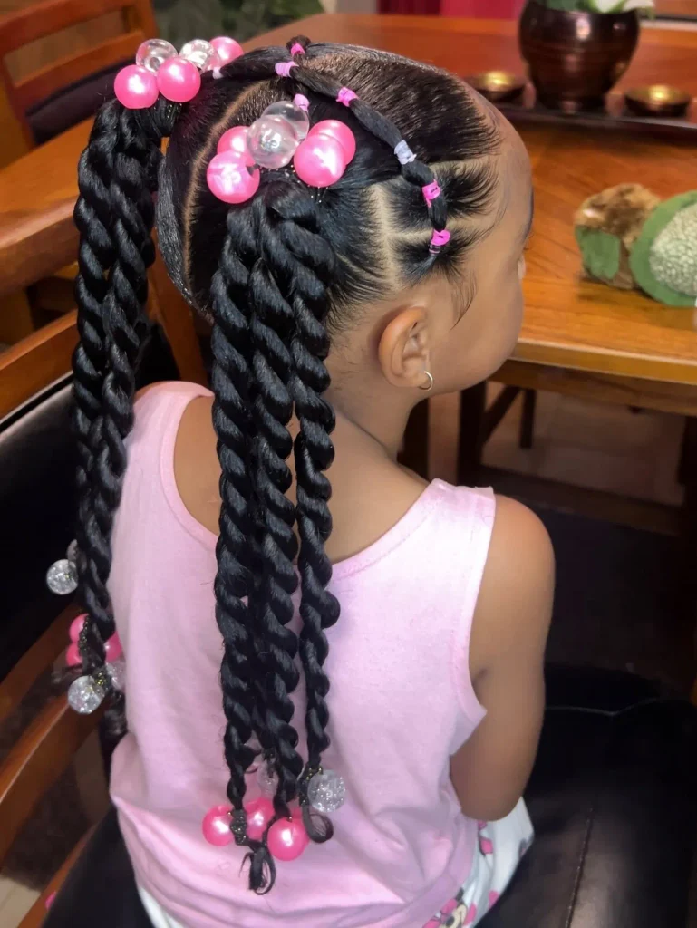 Beaded Twin Rope Braids