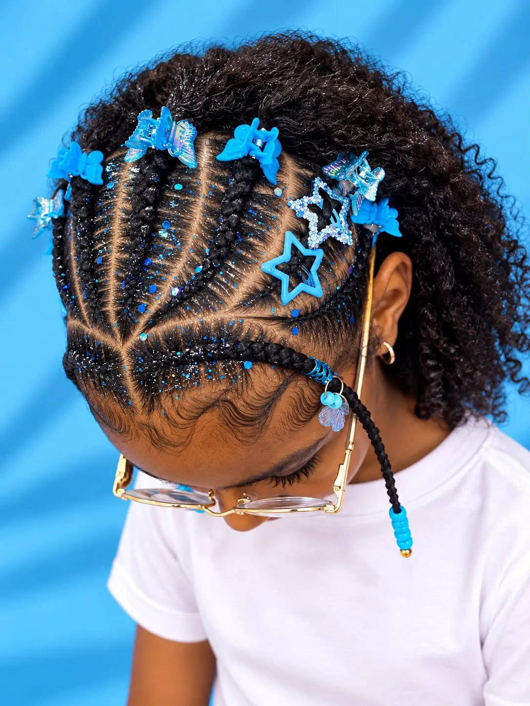 Blue Star Swirl Rows