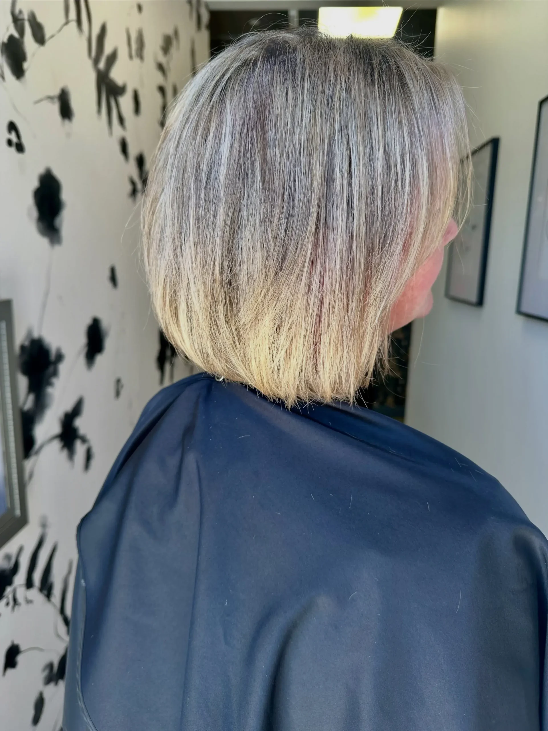 Blunt Silver Blonde Bob