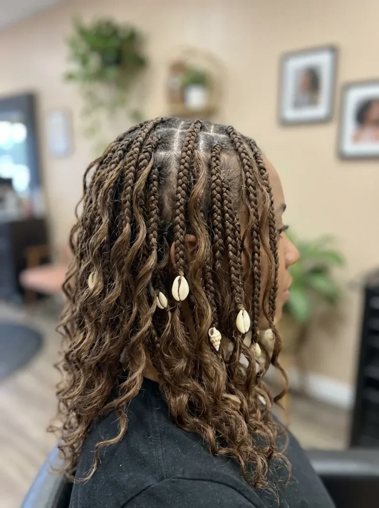 Boho Braids with Shells