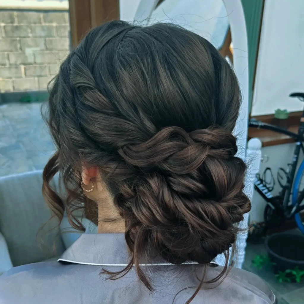 Boho Chic Twisted Updo