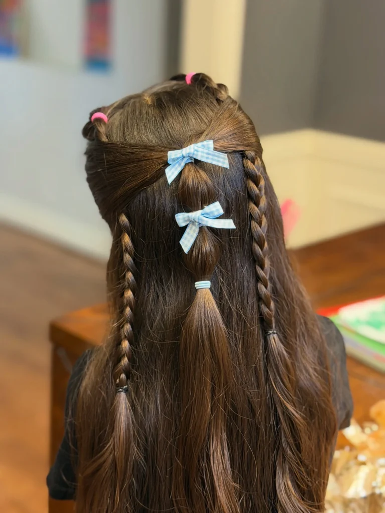 Bow Braided Half-Up
