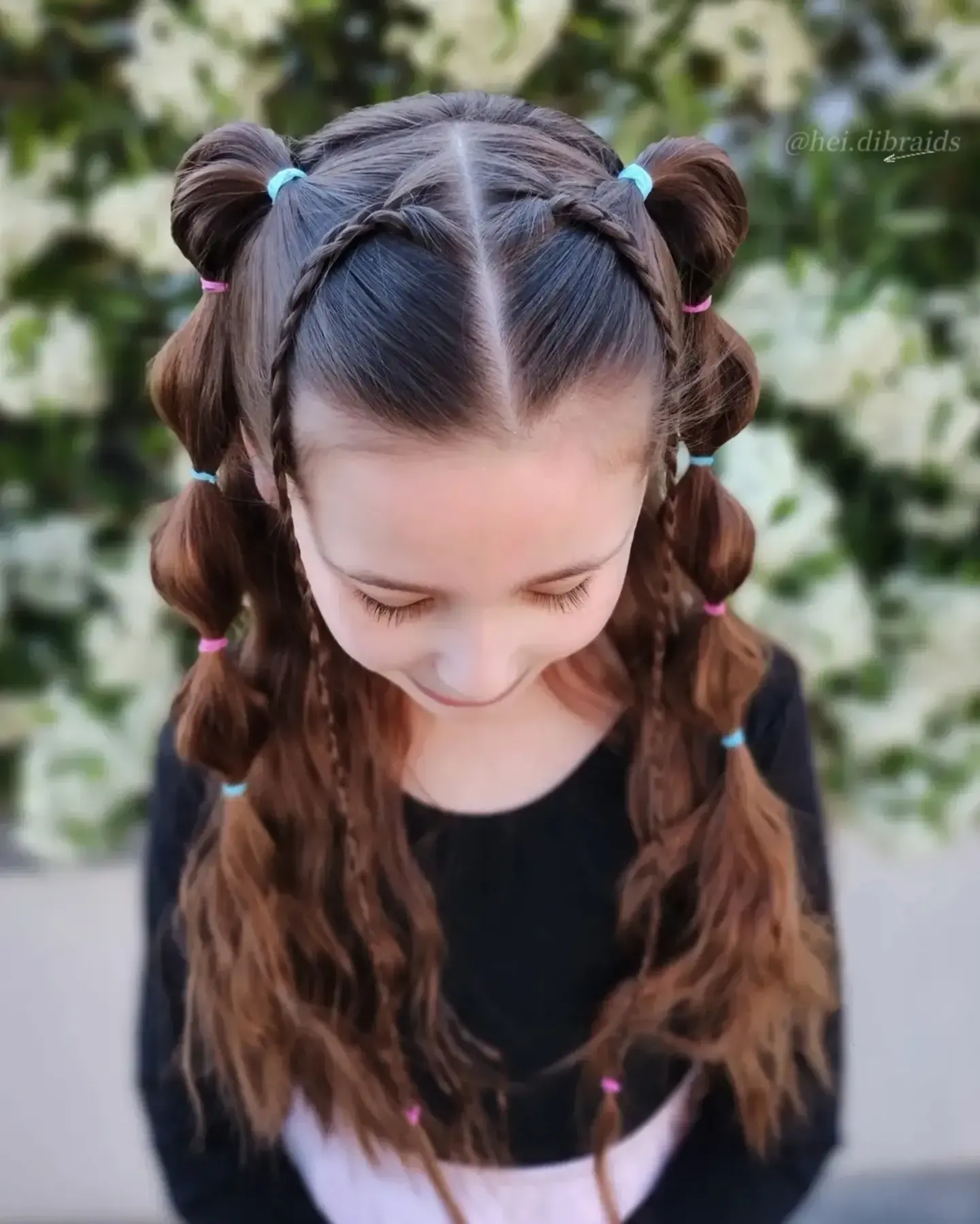 Braided Bubble Pigtails