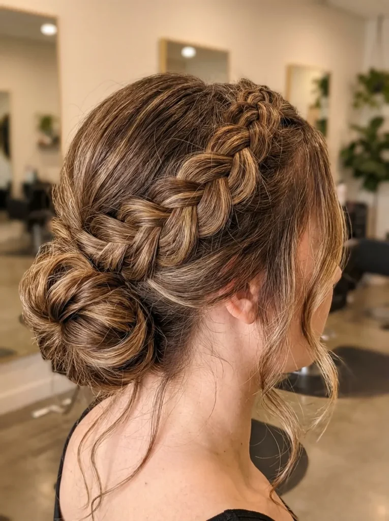 Braided Crown Bun