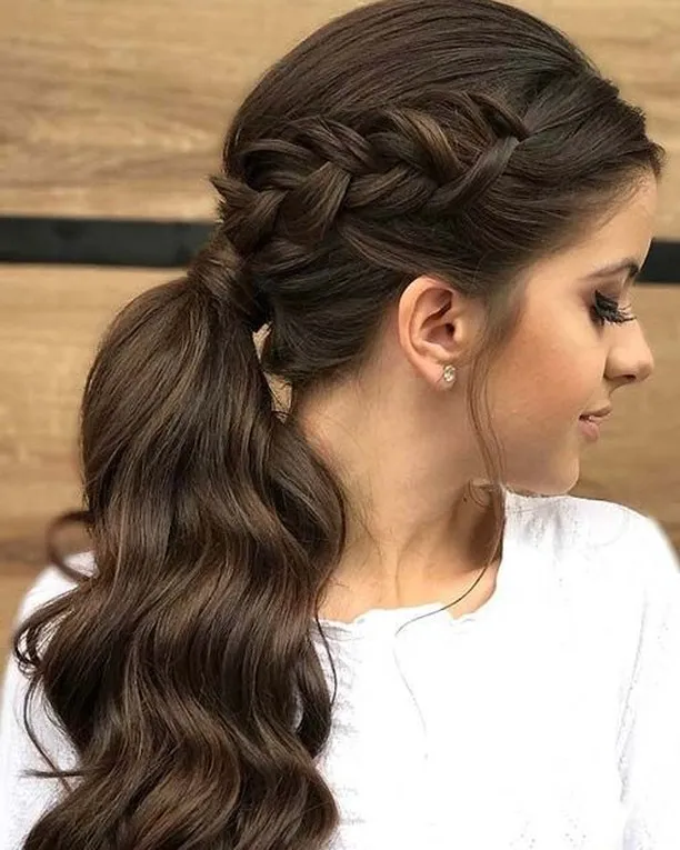 Braided Crown Low Pony