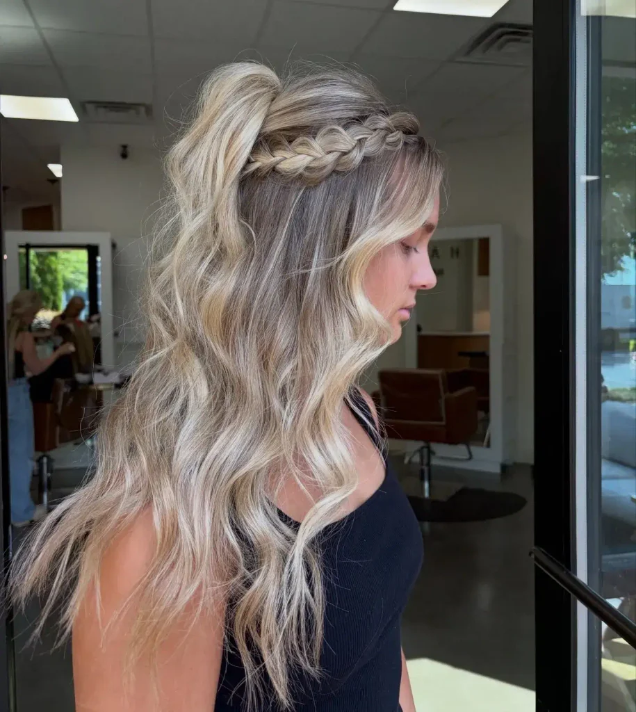 Braided Crown Ponytail