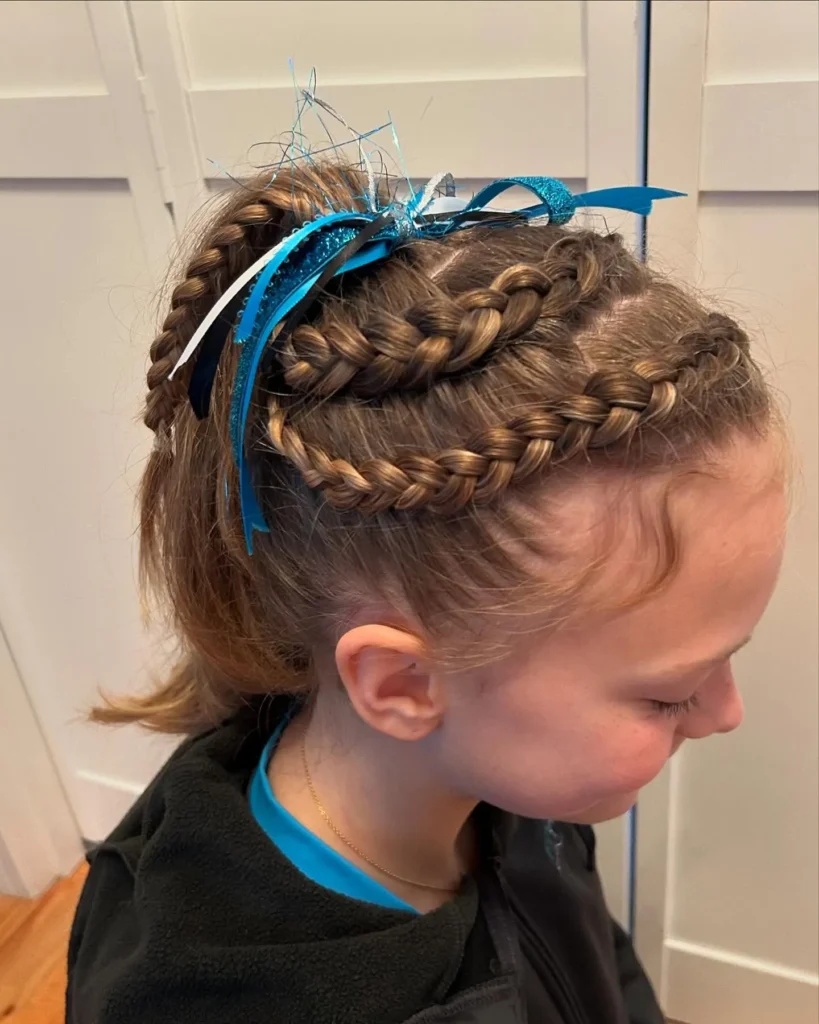 Braided Crown Ponytail Style