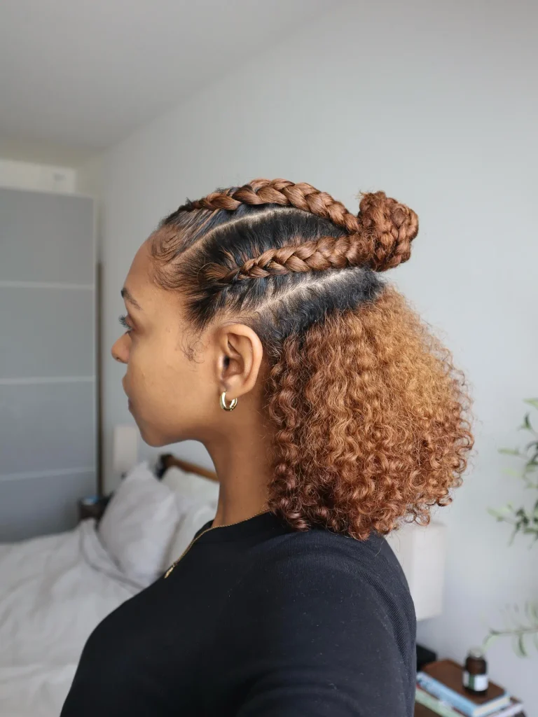 Braided Curly Ponytail