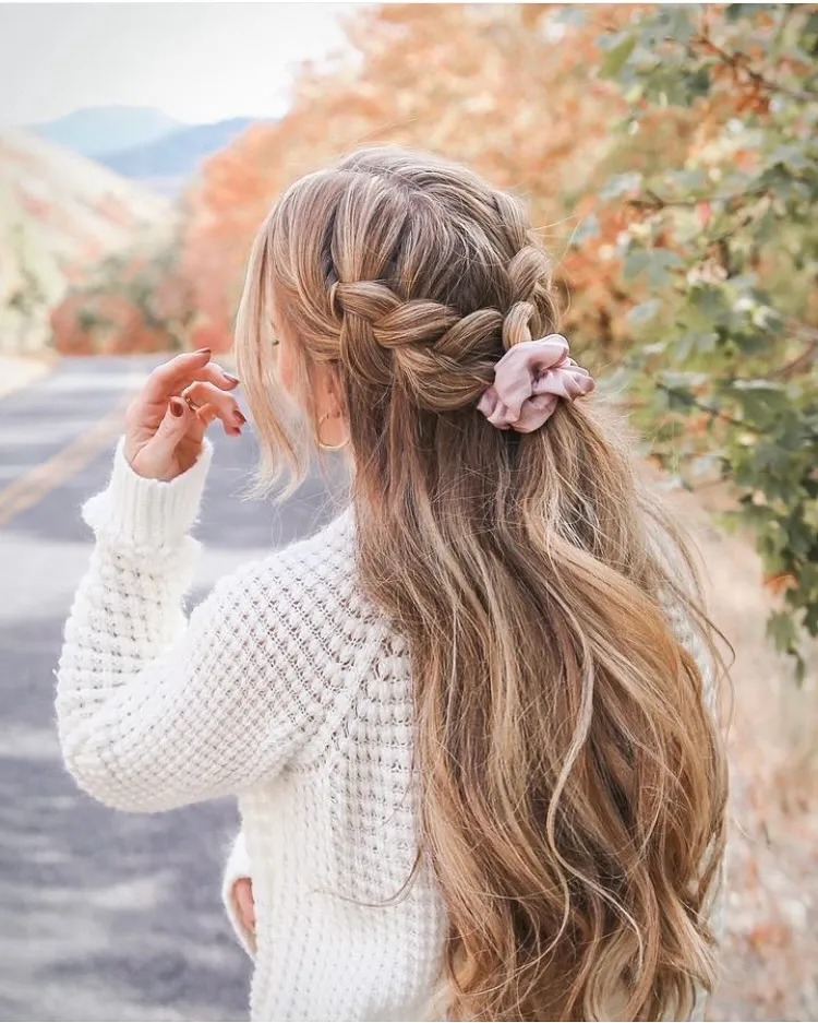 Braided Half-Up Waves