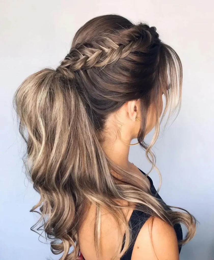 Braided High Pony Waves 
