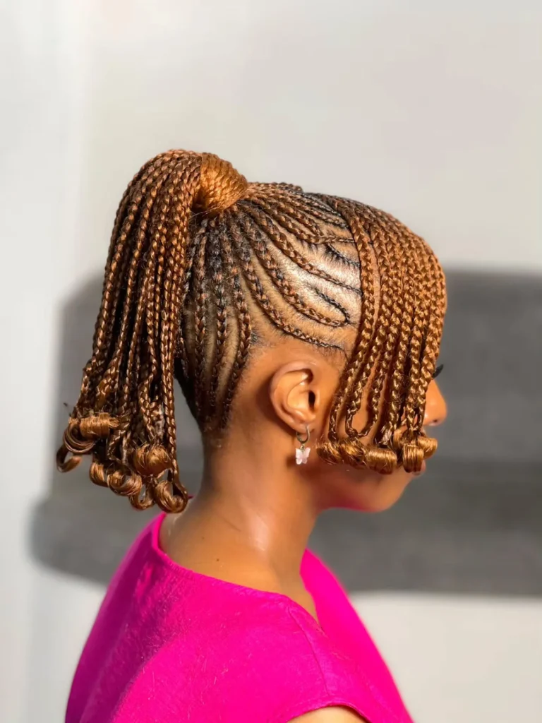 Braided Ponytail Ringlets