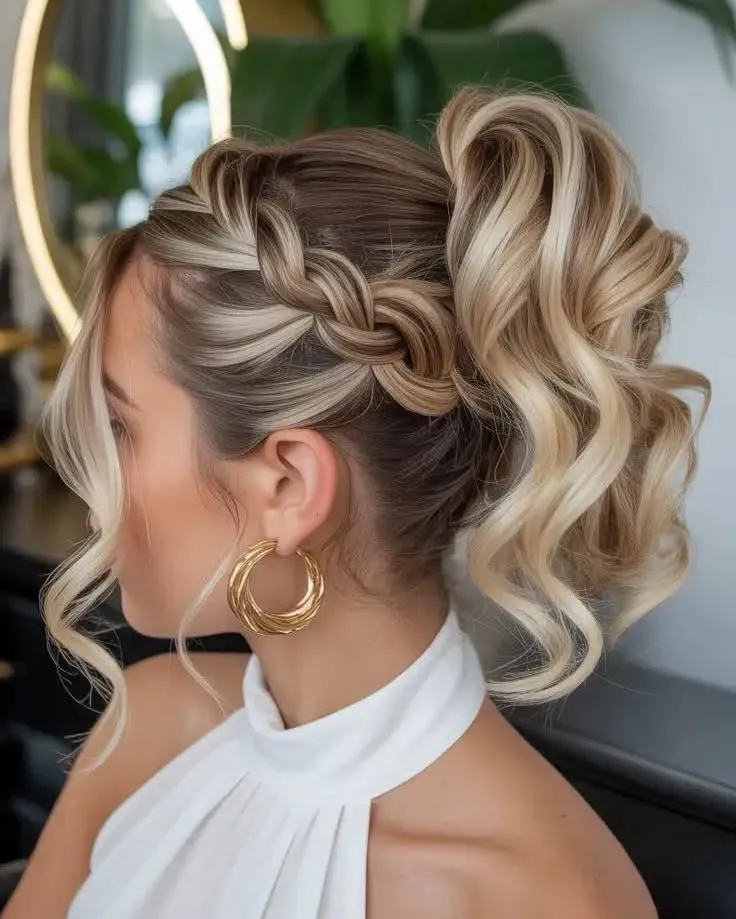 Braided Ponytail Updos