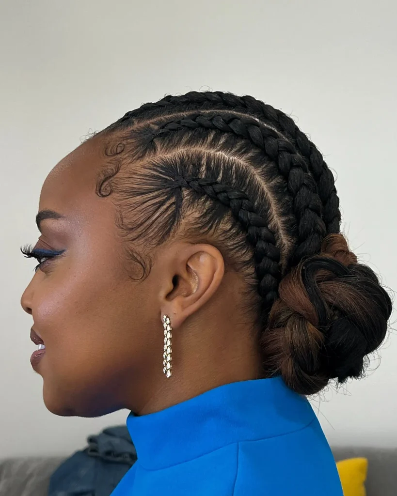 Braided Sculpted Low Bun