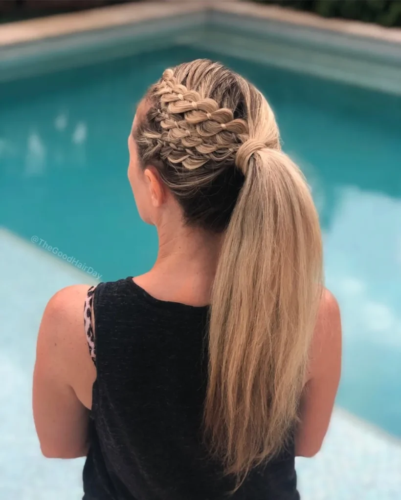 Braided Side Ponytail Fusion