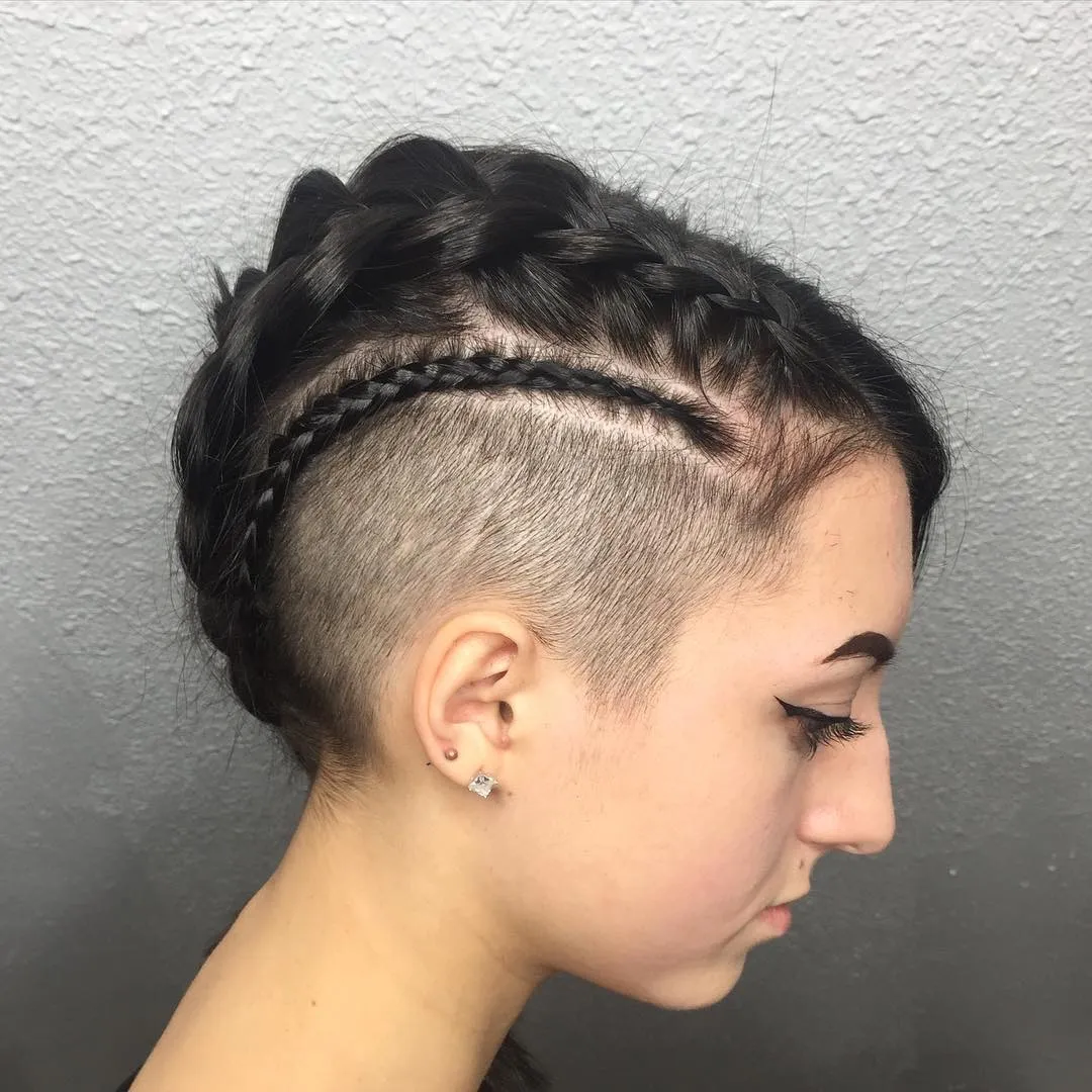 Braided Undercut Crown