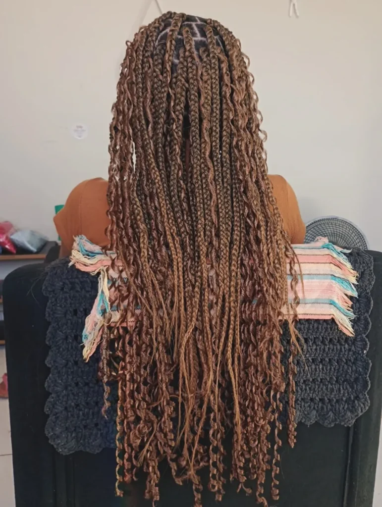 Brown Boho Goddess Braids