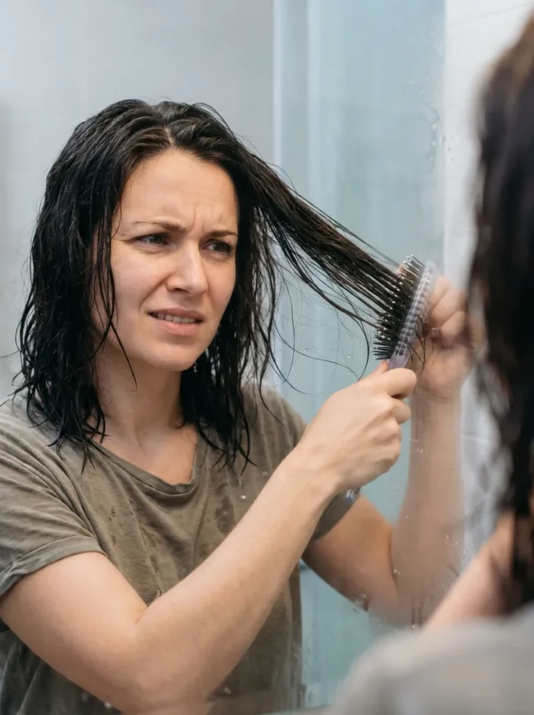 Brushing Wet Hair