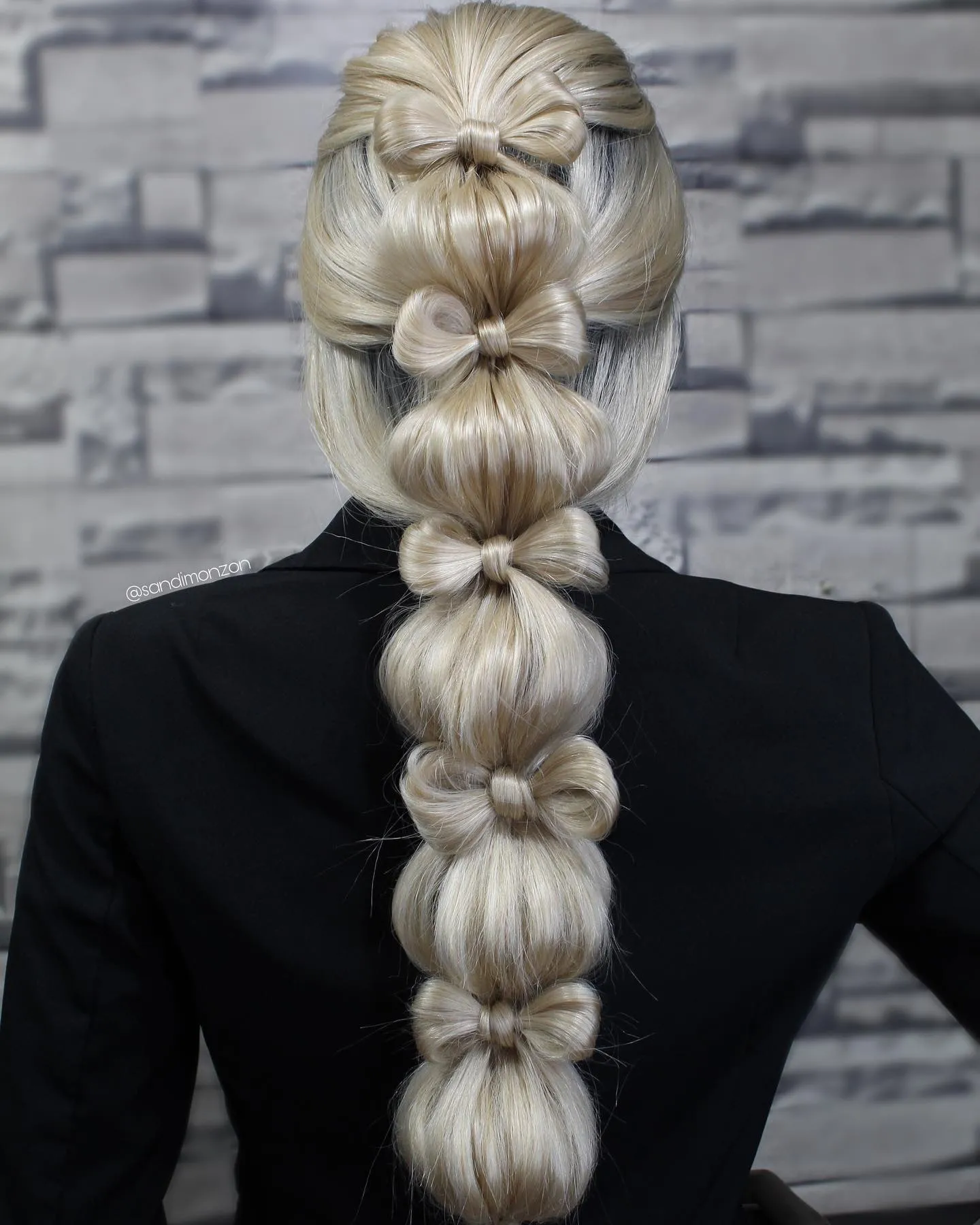 Bubble Bow Ponytail