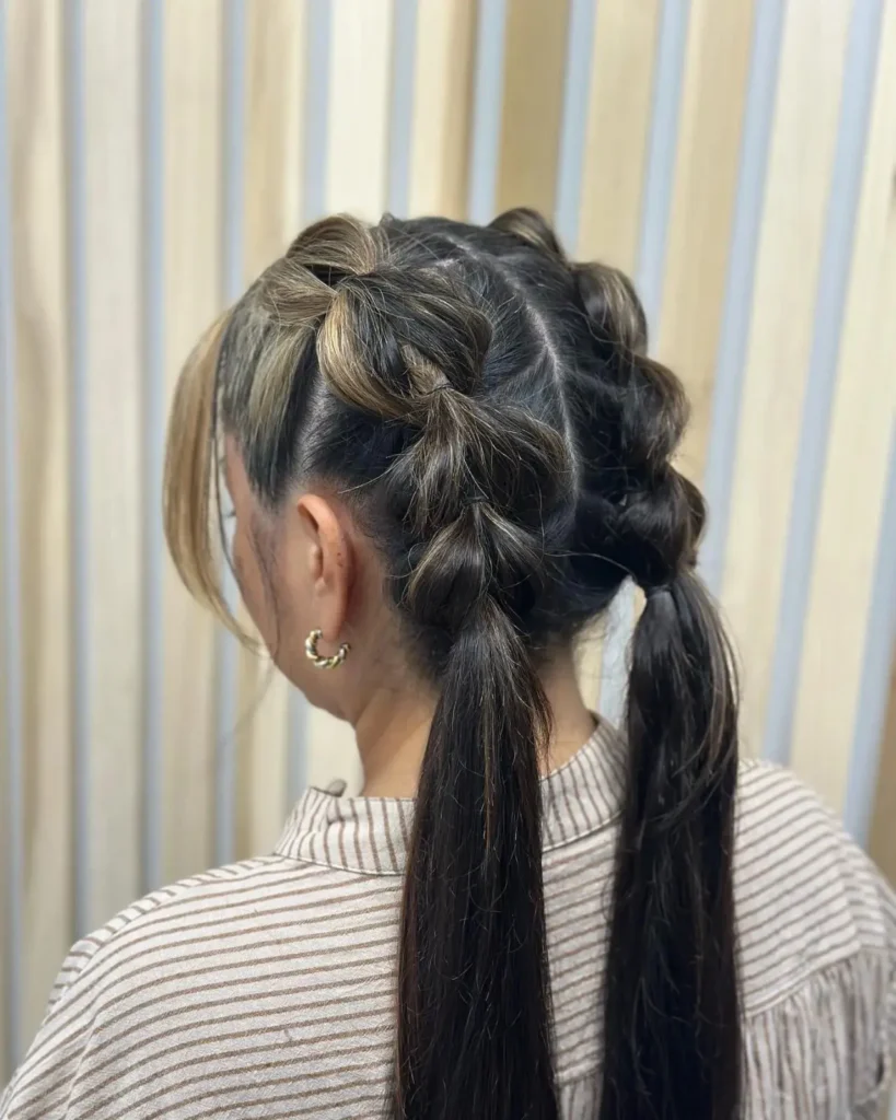 Bubble Braids Ponytail Style