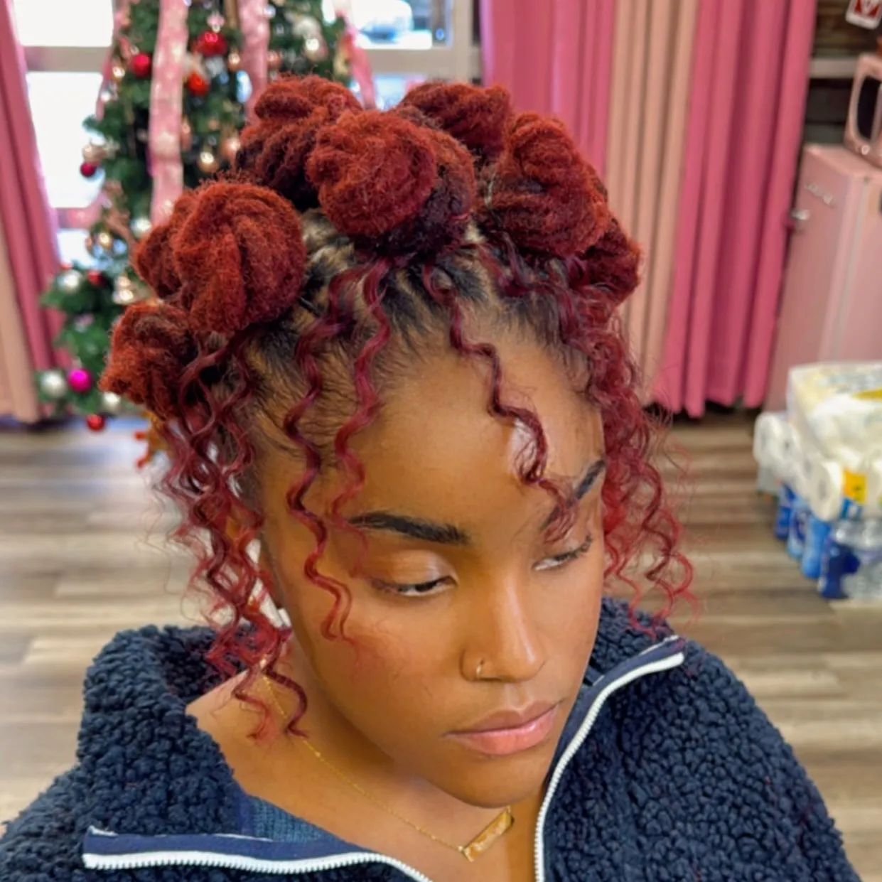 Burgundy Knot Crown