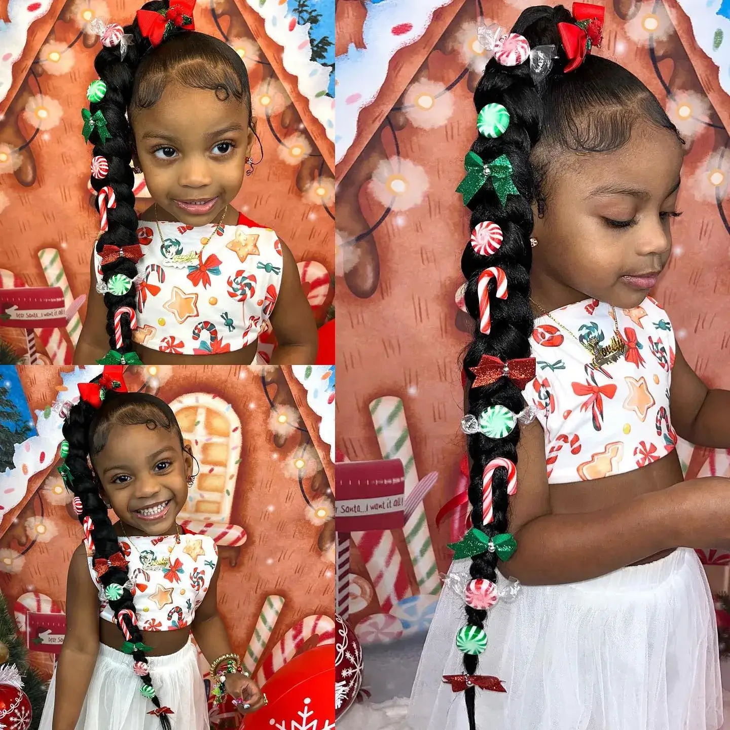 Candy Cane Jumbo Braid