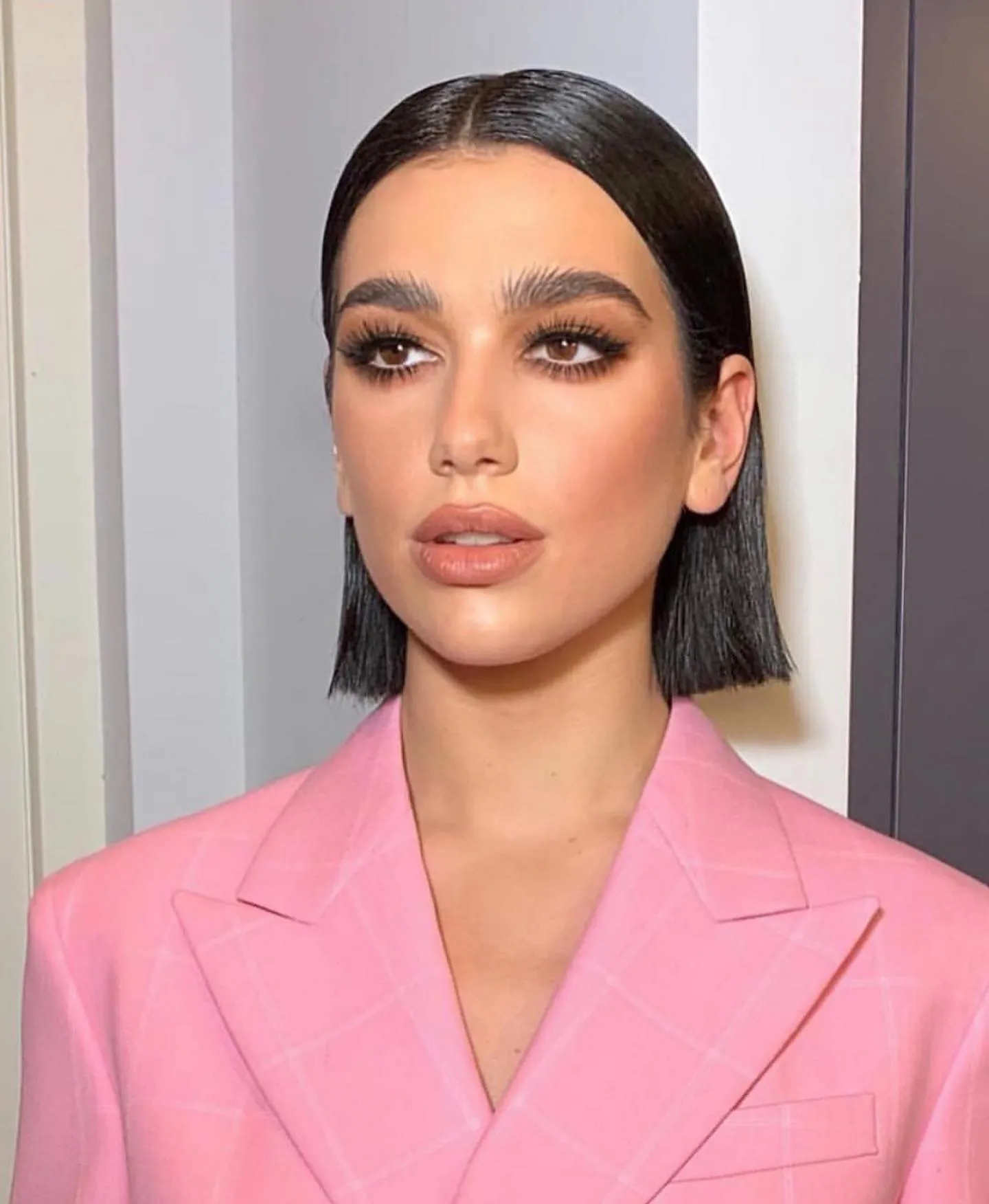 Center Part Slick Back Bob