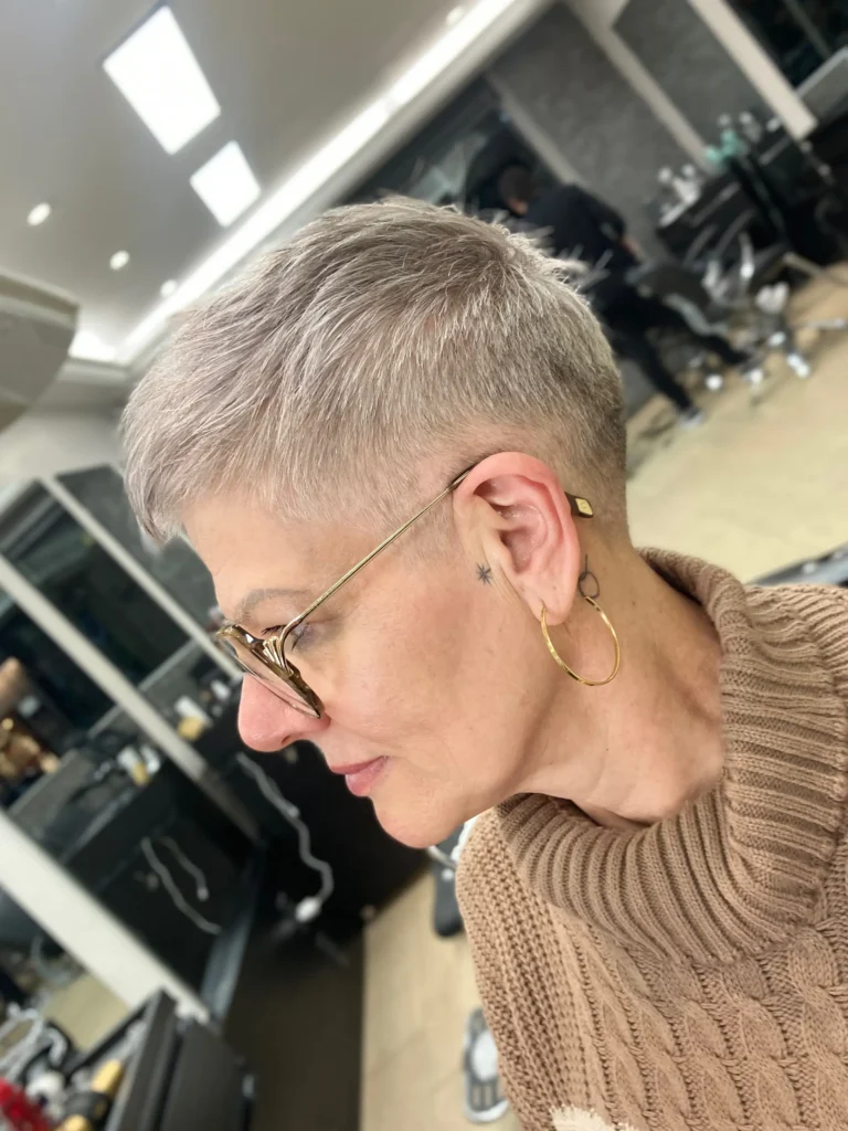 Champagne Blonde Cropped Pixie