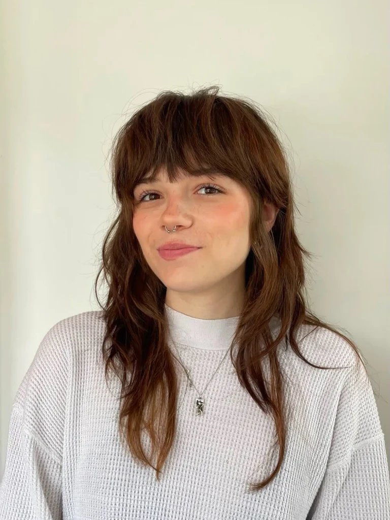 Choppy Brown Shag Style