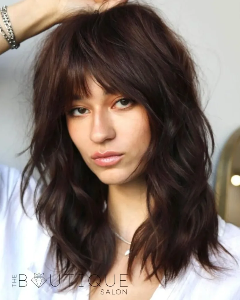 Choppy Mahogany Kitty Hairstyle Waves