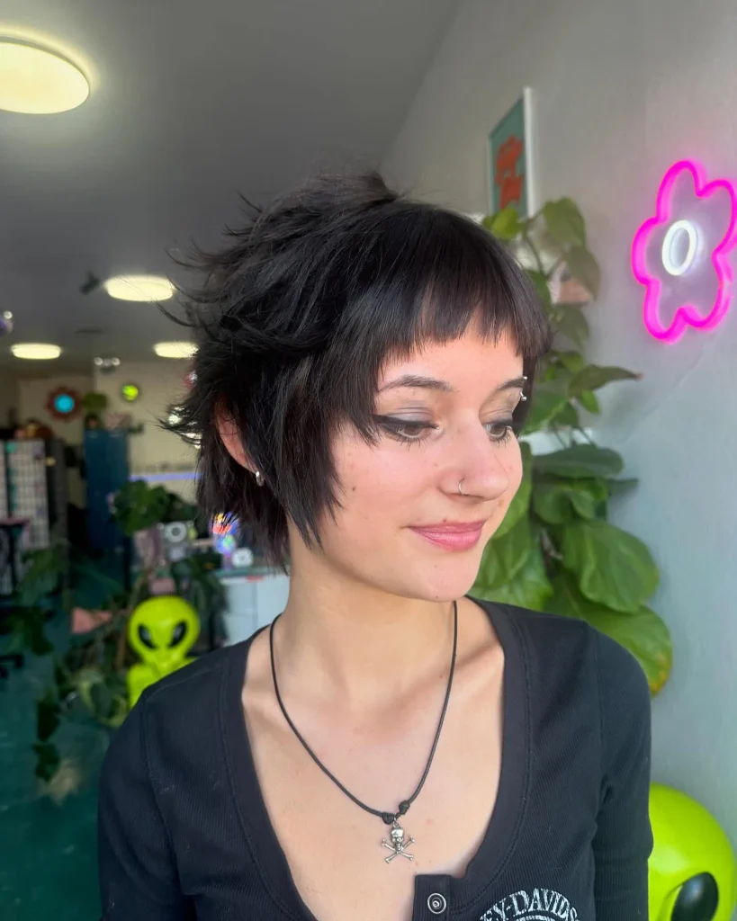Choppy Shag with Micro Bangs