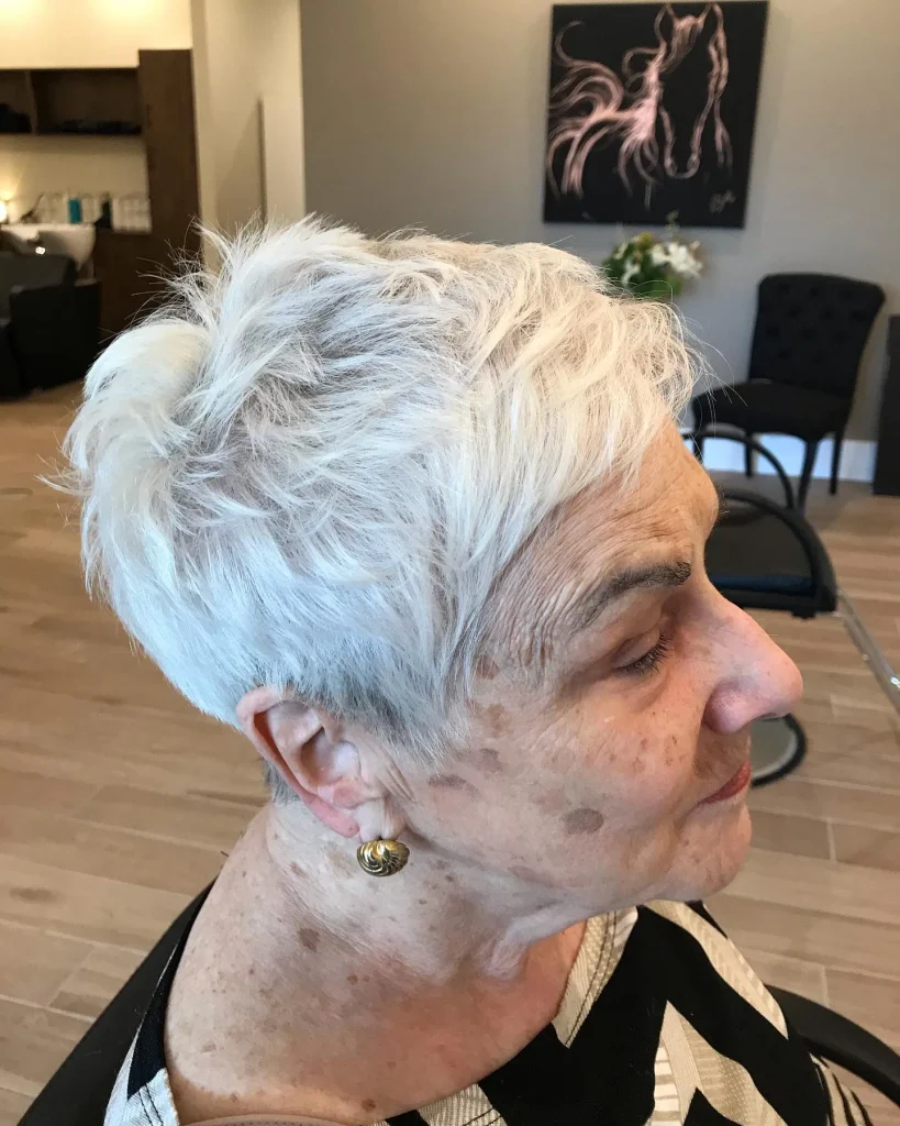 Choppy White Pixie