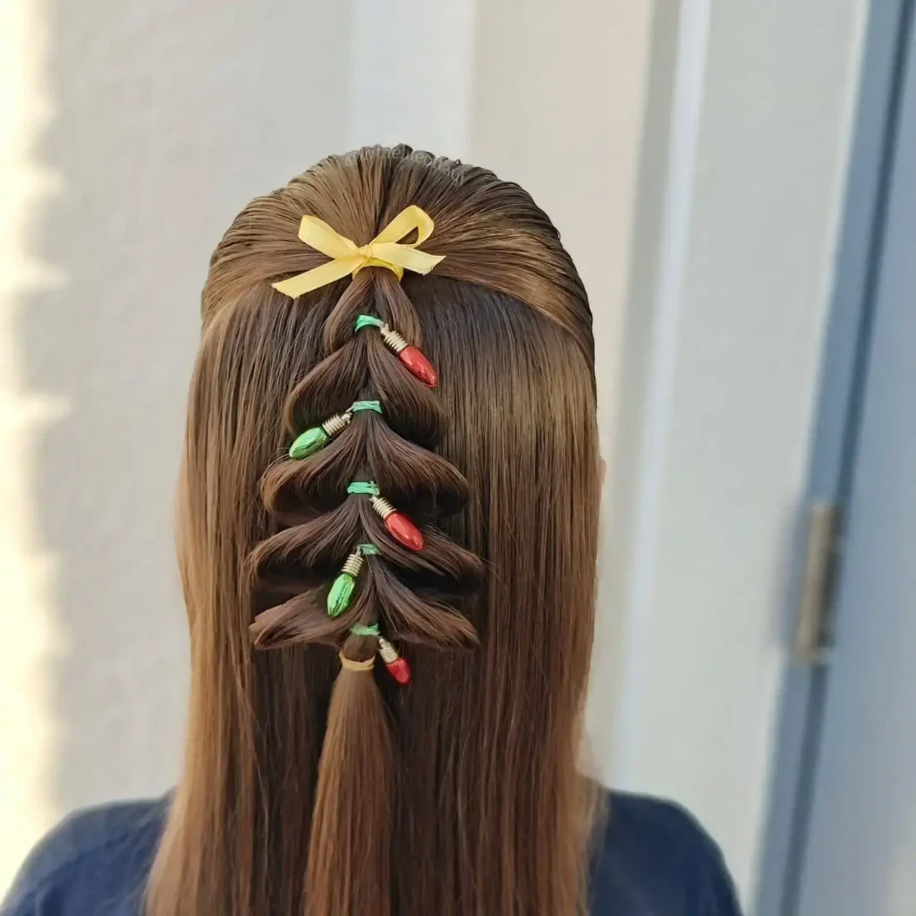 Christmas Tree Ribbon Braid