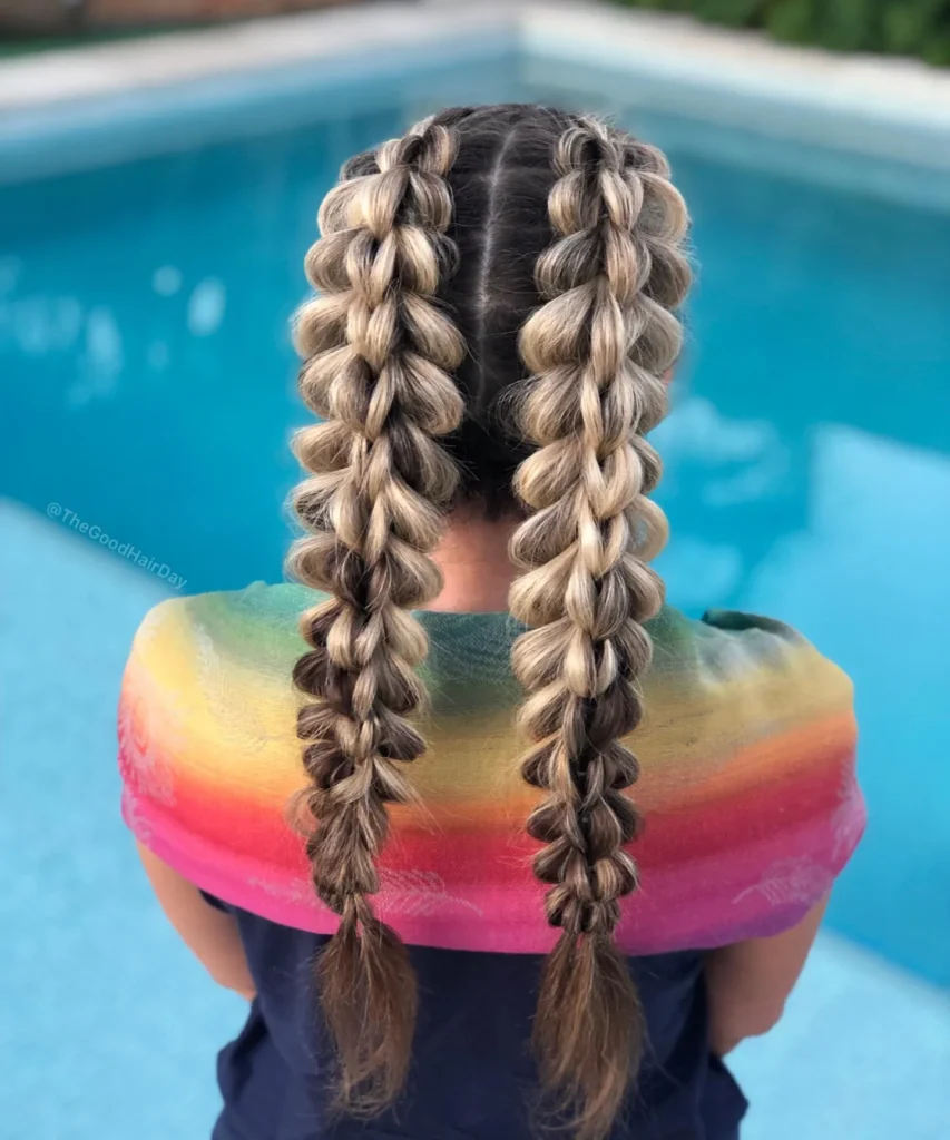 Chunky Double Dutch Braids