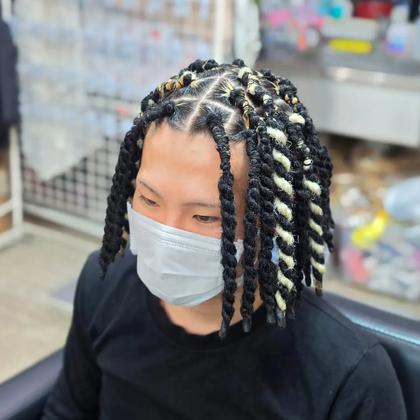 Chunky Highlighted Box Braids